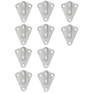 ProPlus Metaal touwhaken - schroefbaar - 40 x 45 mm - set van 10 stuks