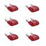 ProPlus Mini autozekeringen - 10 ampère - rood - 6 stuks