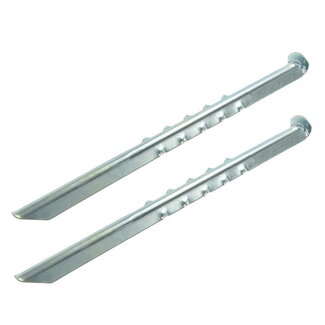 ProPlus Tentharingen - Metaal - Geribbeld - 40 cm - Set van 2