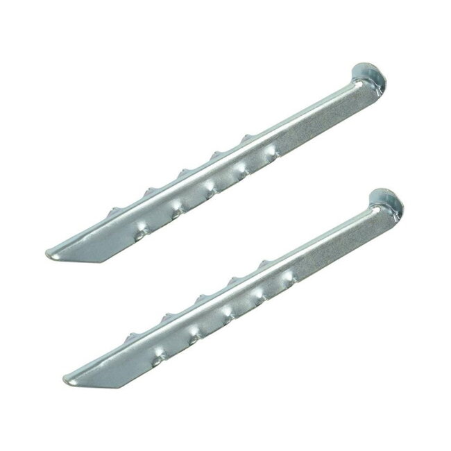 ProPlus Tentharing - Geribbeld Metaal - 30 cm - Set van 2