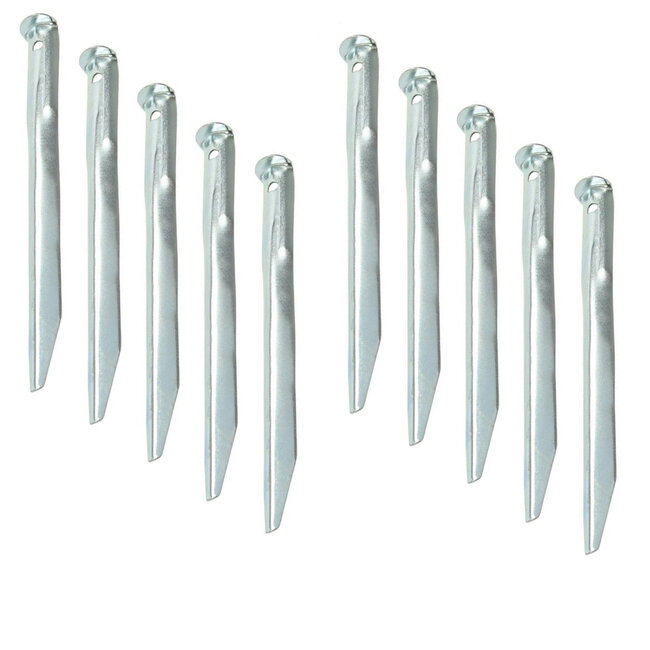 ProPlus Tentharingen - Halfrond Metaal - 22 cm - Set van 10 stuks