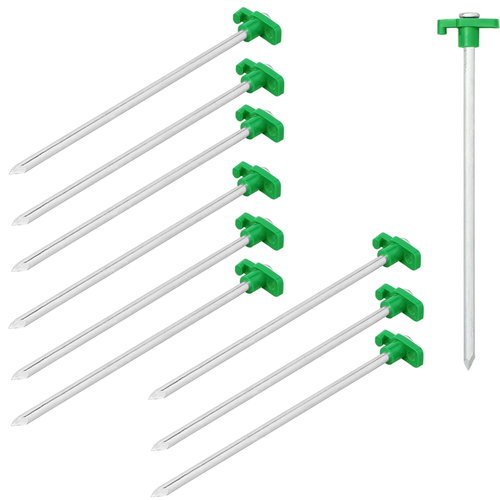 Pro Plus Tentharing 25 cm Metaal met Kunststof Haak 6 stuks in Polybag Pro Plus Tentharing 25 cm Metaal met Kunststof Haak 6 stuks in Polybag