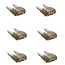 ProPlus Mini steekzekeringen - 5 Ampère - bruin - set van 6 stuks