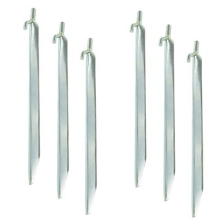 ProPlus Tentharingen met haak - metaal - 30 cm - set van 6