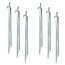 ProPlus Tentharingen met haak - metaal - 30 cm - set van 6