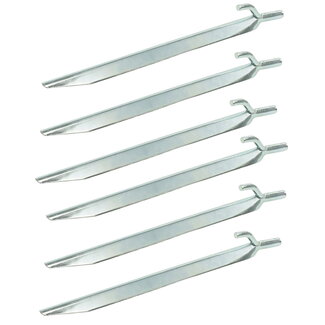 ProPlus Tentharing met haak - Metaal - 25 cm - Set van 6