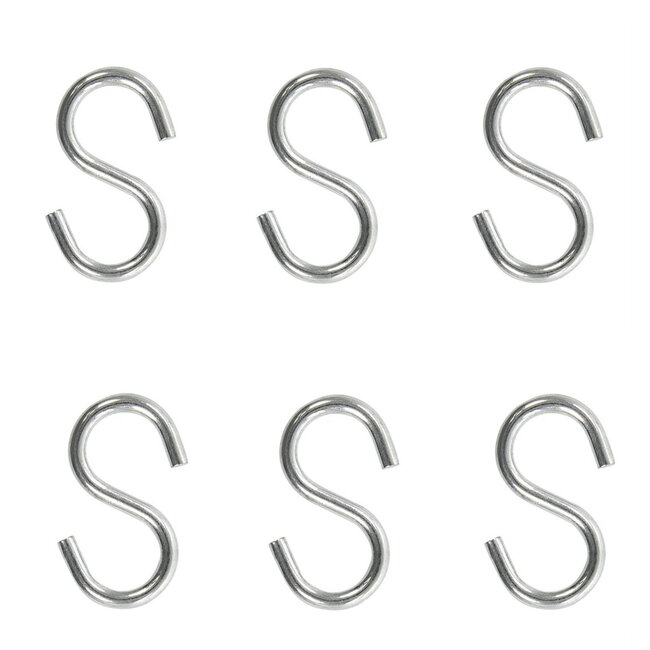 ProPlus S-haak - Ø 4 mm - 4,4 x 2,1 cm - 6 stuks