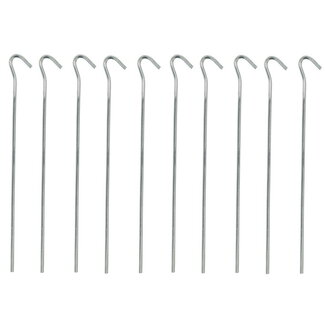 ProPlus Tentharingen met open oog - metaal - 25 cm - set van 10 stuks