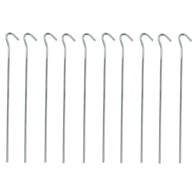 ProPlus Tentharingen met open oog - metaal - 25 cm - set van 10 stuks