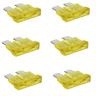 ProPlus Steekzekeringen - 20 Ampère - Geel - 6 stuks - Bescherming tegen overbelasting ProPlus Steekzekeringen - 20 Ampère - Geel - 6 stuks - Bescherming tegen overbelasting