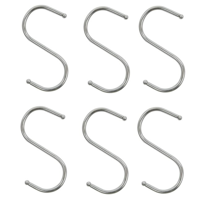 Pro Plus S-Haak - Ø 4 mm - 6.5 x 7.5 cm - 6 stuks