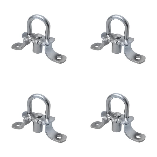 ProPlus Rond zeiloog met veer - staal - Ø 22 mm - set van 4