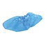 Silverline Wegwerp overschoenen - polyethyleen - hygienisch - universele maat - blauw - 100 stuks - voor spa en zwembad