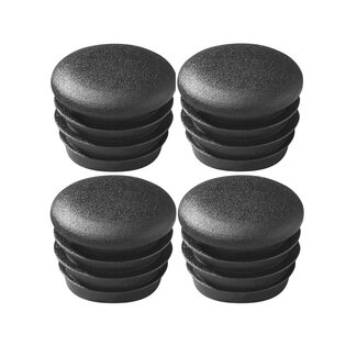 ProPlus Ronde insteekdoppen - Ø 25 mm - Zwart - Set van 4 - Kunststof