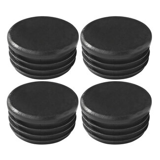 ProPlus Ronde inslagdoppen - Ø 40 mm - Zwart - 4 stuks - Kunststof