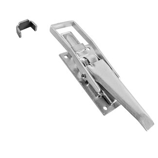 ProPlus Klepsluiting met spansluiting en veer - verzinkt - 275 x 80 mm - inclusief tegenstuk