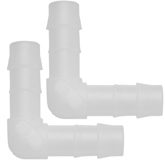 ProPlus Slangtule haaks - Ø 8 mm - temperatuurbestendig - set van 2 - wit