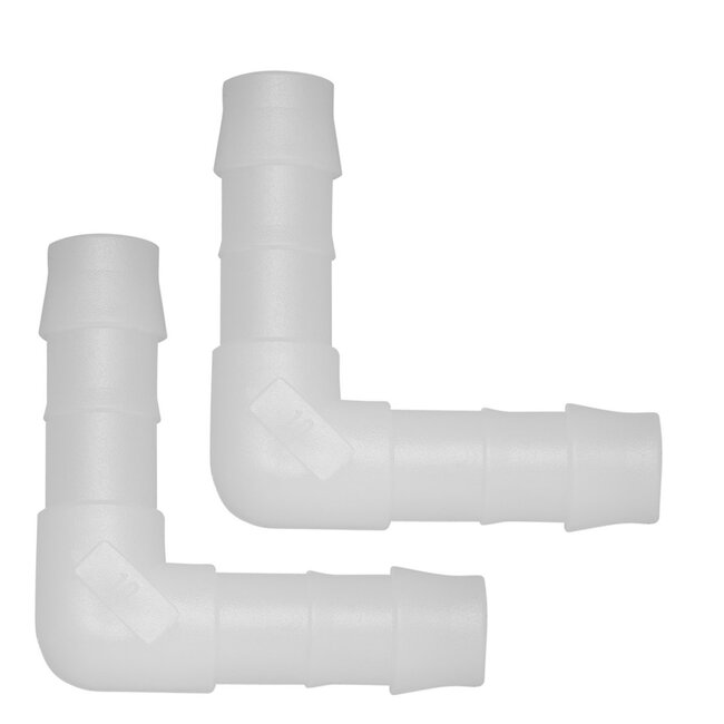 ProPlus Haakse slangtules - Ø 10 mm - temperatuurbestendig - set van 2 - wit