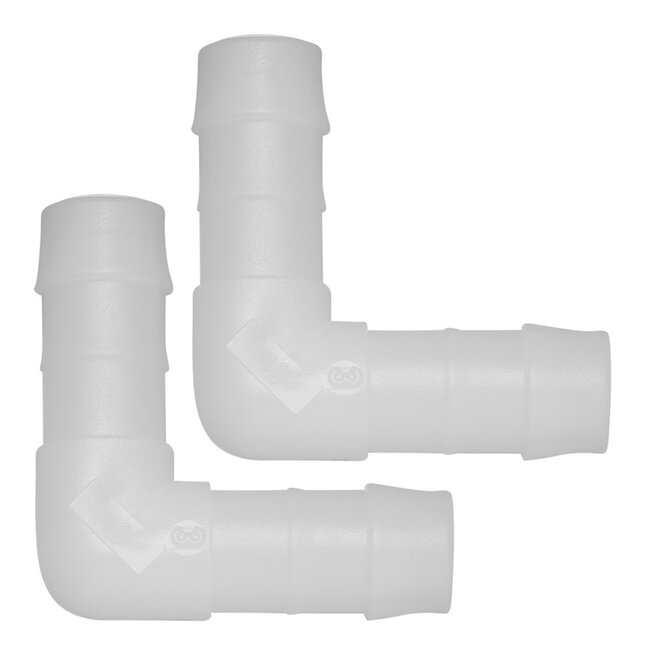 ProPlus Slangtule Haaks - Ø 12 mm - Temperatuurbestendig - Set van 2 - Wit