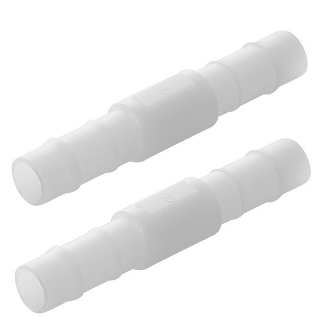 ProPlus Rechte slangtule - Ø 8 mm - Temperatuurbestendig - Set van 2 stuks