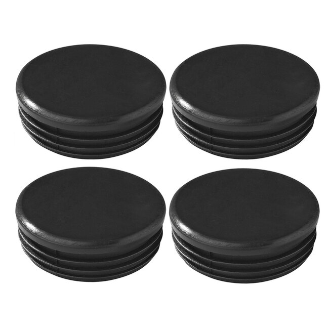 ProPlus Insteekdoppen rond - Ø 60 mm - kunststof - zwart - 4 stuks