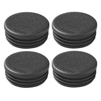 ProPlus Ronde insteekdoppen - Ø 50 mm - kunststof - zwart - 4 stuks