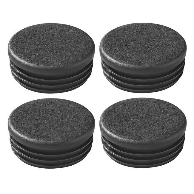 ProPlus Ronde insteekdoppen - Ø 50 mm - kunststof - zwart - 4 stuks