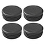 ProPlus Ronde insteekdoppen - Ø 50 mm - kunststof - zwart - 4 stuks
