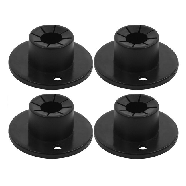 ProPlus Voetenset voor tafelpoten en opstapjes - Ø35 mm - 4 stuks - zwart kunststof