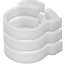 ProPlus Slangklemmen - Snapper - Ø 17-19 mm - Wit - Set van 3 - Temperatuurbestendig