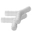 ProPlus Slangtule Y-stuk - Polypropyleen - Ø 12 mm - 2 stuks - Temperatuurbestendig tot 90°C