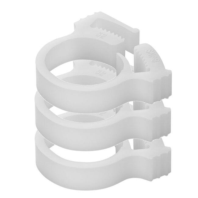 ProPlus Slangklemmen - Snapper - Ø 13-15 mm - Wit - 3 stuks - Temperatuurbestendig