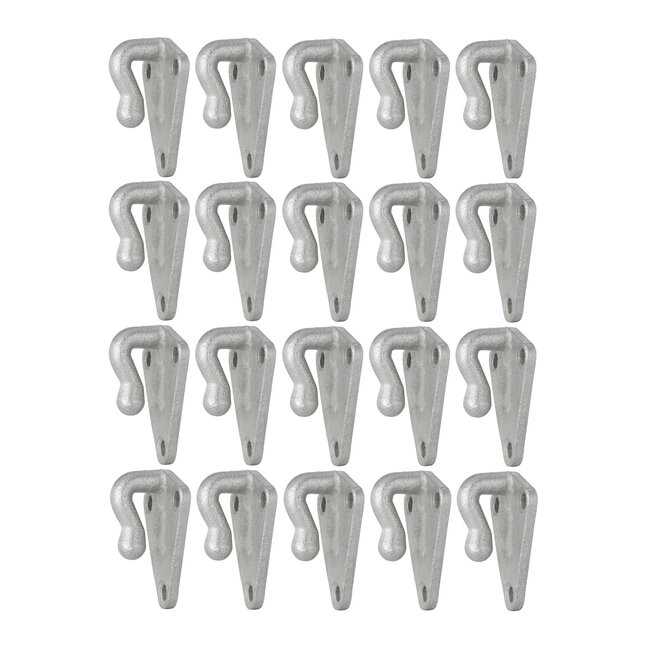 ProPlus Aanhangwagen touwhaak - metaal - 40 x 45 mm - 20 stuks