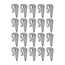 ProPlus Aanhangwagen touwhaak - metaal - 40 x 45 mm - 20 stuks