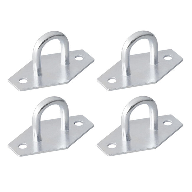 ProPlus Ronde zeilringen - staal - 14 x 22 mm - set van 4 stuks