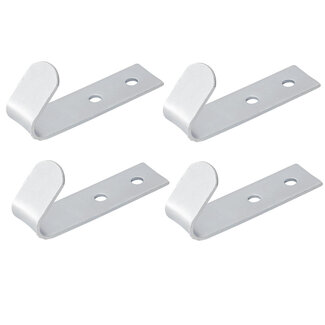 ProPlus Schroefbare haak - staal - 72 x 21 mm - set van 4