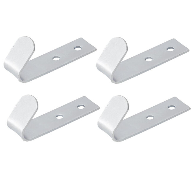 ProPlus Schroefbare haak - staal - 72 x 21 mm - set van 4