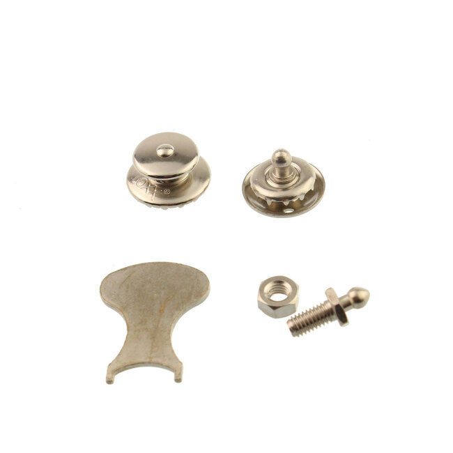 Seilflechter Veiligheidssluiting - messing - 20 mm - 2 stuks - extra borging