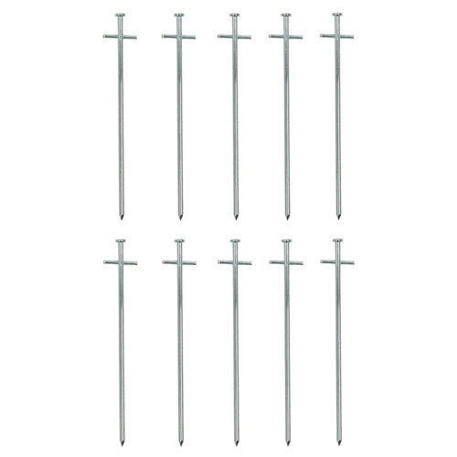 Pro Plus Rotspen 23 cm Metaal met Aangelaste Dwarspen 10 stuks Pro Plus Rotspen 23 cm Metaal met Aangelaste Dwarspen 10 stuks