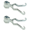 Pro Plus Klemkleerhaak voor Tentstok - Metaal - Maximale Opening 36 mm - 2 stuks Pro Plus Klemkleerhaak voor Tentstok - Metaal - Maximale Opening 36 mm - 2 stuks