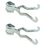 ProPlus Klemkleerhaak voor tentstok - metaal - maximale opening 36 mm - 2 stuks