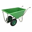 Tarsus Kruiwagen met Dubbel Luchtwiel Stal Eco Groen 160 liter