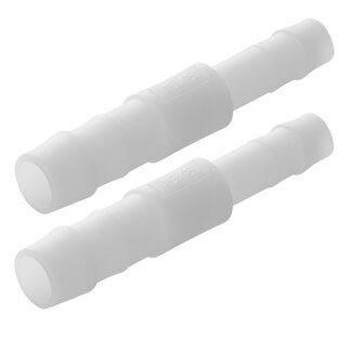 ProPlus Slangreduceerstuk recht - Ø 10 x 8 mm - wit - set van 2 - temperatuurbestendig