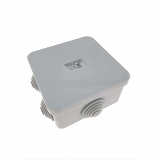Benson Lasdoos - IP65 - 6 invoerpunten - 80 x 80 x 40 mm - Grijs