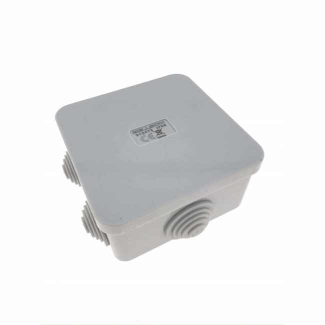 Benson Lasdoos - IP65 - 6 invoerpunten - 80 x 80 x 40 mm - Grijs