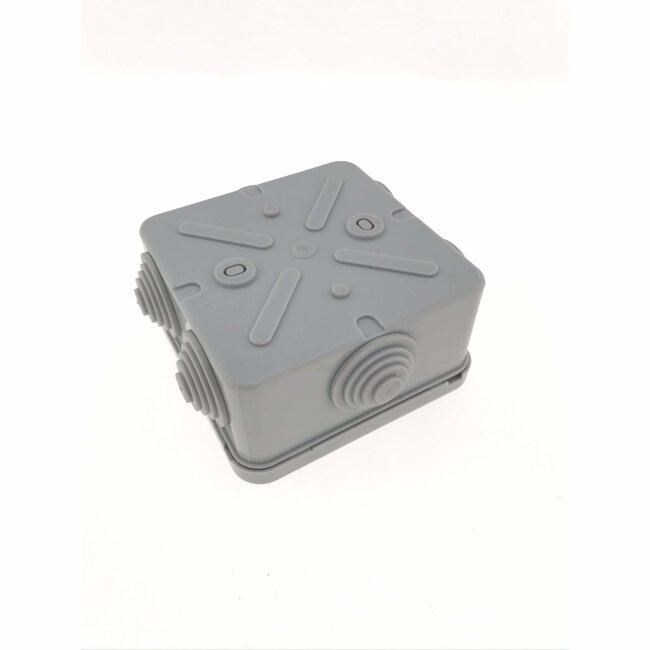 Benson Lasdoos - IP65 - 6 invoerpunten - 80 x 80 x 40 mm - Grijs