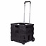 Hofftech Opvouwbare trolley - groot formaat - telescopisch handvat - max. 25 kg - licht rollende wieltjes