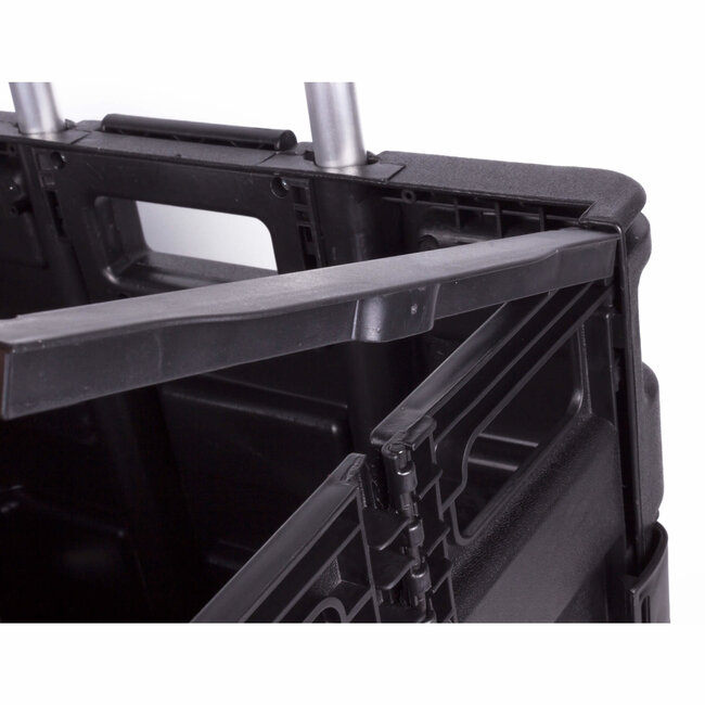 Hofftech Opvouwbare trolley - groot formaat - telescopisch handvat - max. 25 kg - licht rollende wieltjes