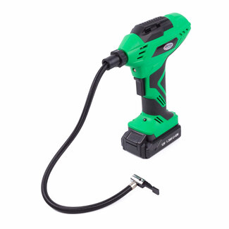 Hofftech Accu compressor - 12V - 1300mAh - 10 bar - Draagbaar - Inclusief opzetstukken