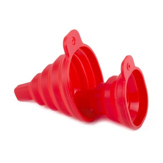 Benson Trechterset - Silicone - Rood - 2-delig - 55 & 75 mm Benson Trechterset - Silicone - Rood - 2-delig - 55 & 75 mm